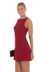 Picture of High Neck Dress in White