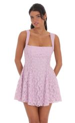 Picture of Back Bow Fit and Flare Dress in White