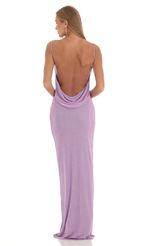 Picture of Draped Back Maxi Dress in Pink