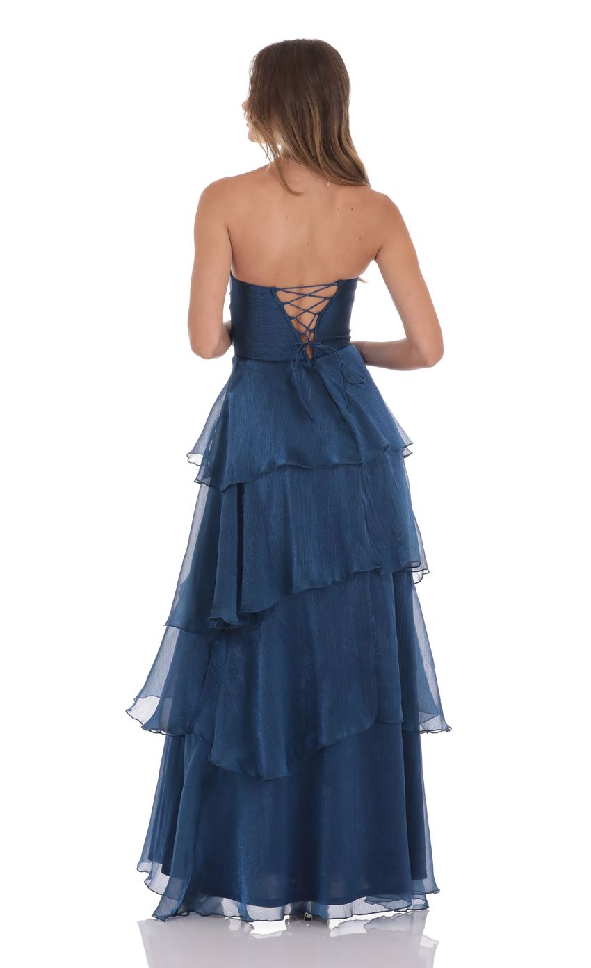 Picture Corset Ruffle Strapless Maxi Dress in Navy. Source: https://media-img.lucyinthesky.com/data/product-media/850xAUTO/2722d5c6-0fc9-4327-9a60-83fba38aa95f.jpg