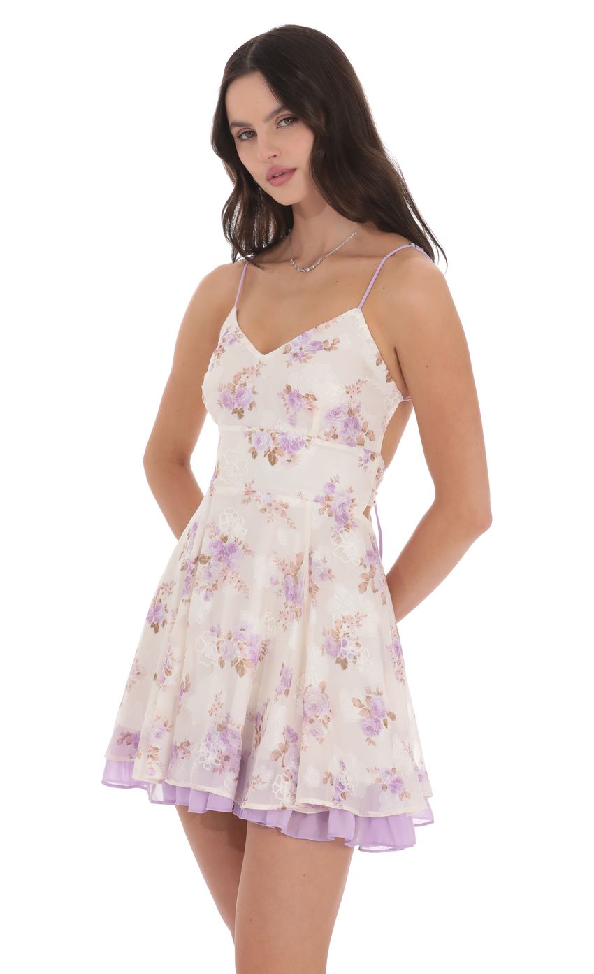 Picture Floral Fit and Flare Dress in Cream. Source: https://media-img.lucyinthesky.com/data/product-media/850xAUTO/27eade2d-dbf3-4a58-a688-9d0bcbc4dedb.jpg