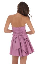 Picture of Strapless A-line Dress in White