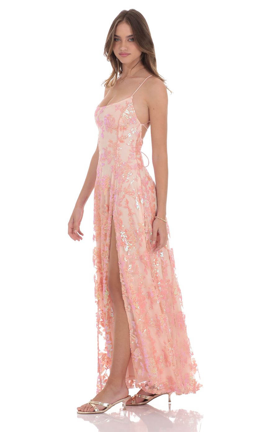 Picture Sequin Embroidered Maxi Dress in Pink. Source: https://media-img.lucyinthesky.com/data/product-media/850xAUTO/5cbedbb2-8236-4889-b3f4-63557ec5ea7d.jpg