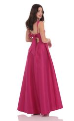 Picture of Fit and Flare Maxi Dress in Navy