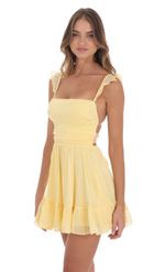 Picture of Dotted A-line Dress in White