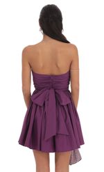 Picture of Strapless A-line Dress in White