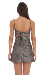 Picture of Satin Sweetheart Neck Dress in Pink