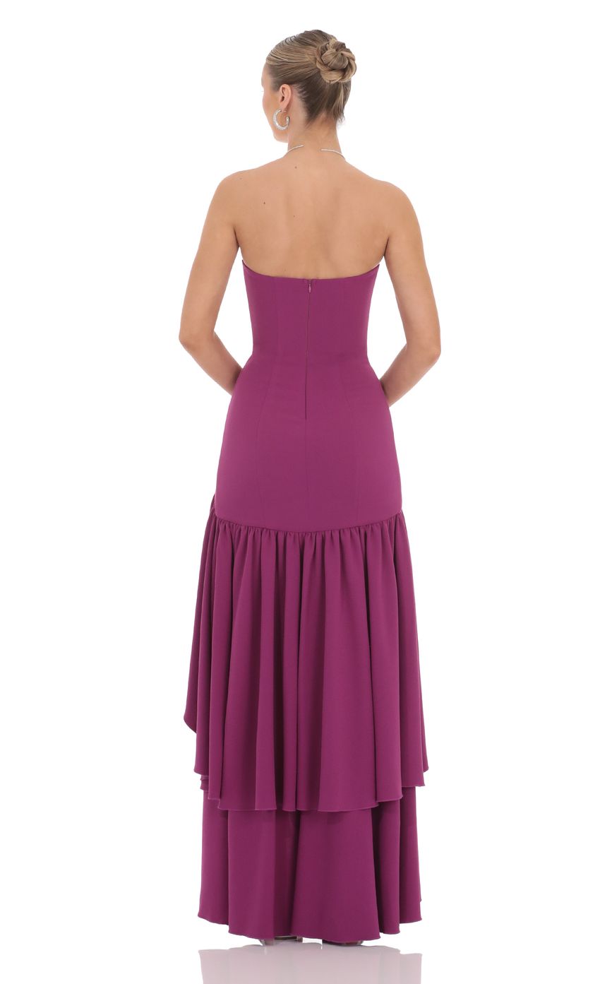 Picture Fishtail Strapless Corset Maxi Dress in Plum. Source: https://media-img.lucyinthesky.com/data/product-media/850xAUTO/91c7da77-d3ca-4045-bb78-8dbb49941d4f.jpg