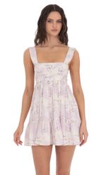 Picture of Square Neckline Dress in White