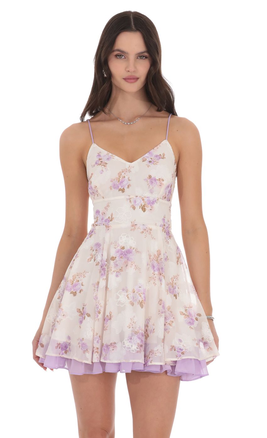 Picture Floral Fit and Flare Dress in Cream. Source: https://media-img.lucyinthesky.com/data/product-media/850xAUTO/bbd0d089-2c06-4d3b-91ec-a6cce3dbeea2.jpg