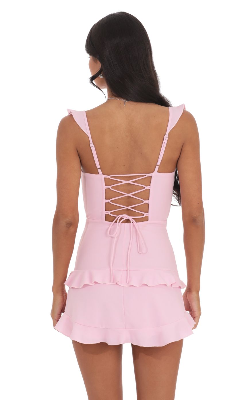 Picture Ruffle Corset Dress in Pink. Source: https://media-img.lucyinthesky.com/data/product-media/850xAUTO/f3f81cfb-022e-442b-8fdc-7ceed552c1c1.jpg