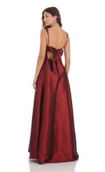 Picture of Fit and Flare Maxi Dress in Navy